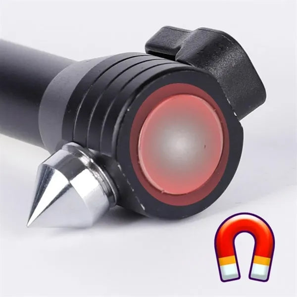 Car Safety Hammer Flashlight With Seatbelt Cutter