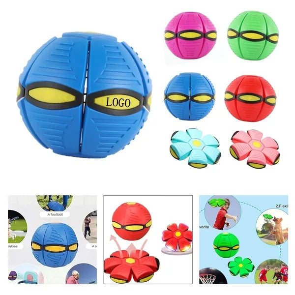 Glowing Transforming Flying Disc Interactive Toy