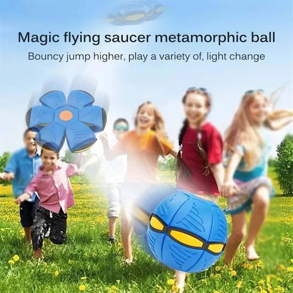 Glowing Transforming Flying Disc Interactive Toy