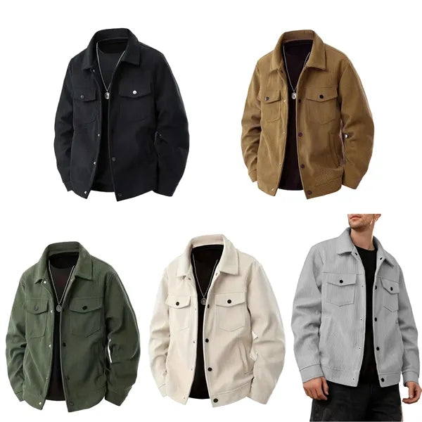 Corduroy Snap Button Jacket