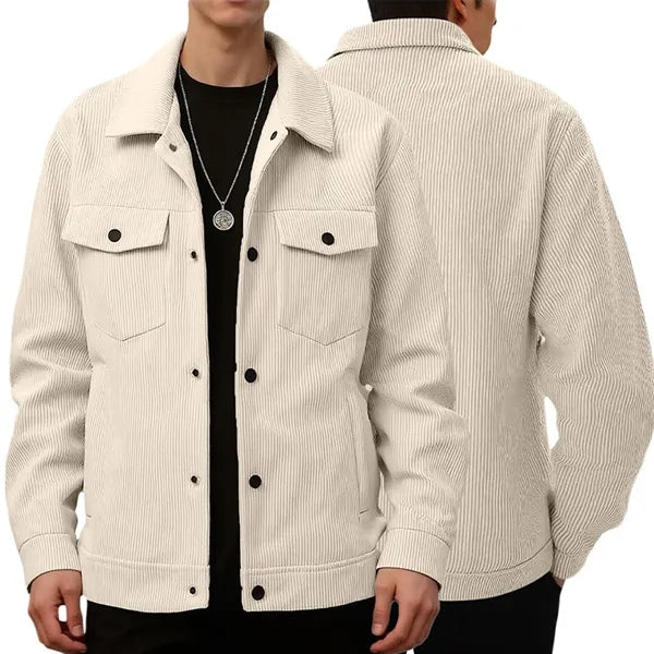Corduroy Snap Button Jacket