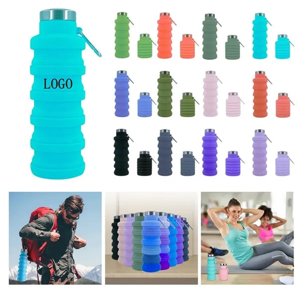 Foldable Silicone Portable Water Bottle