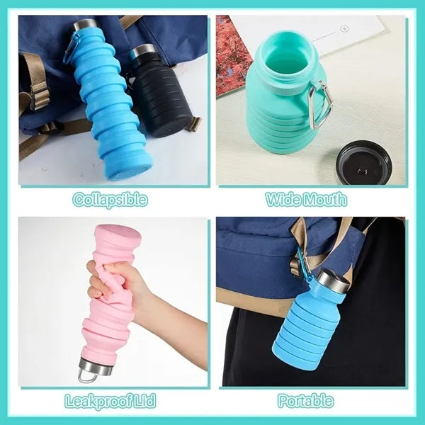 Foldable Silicone Portable Water Bottle
