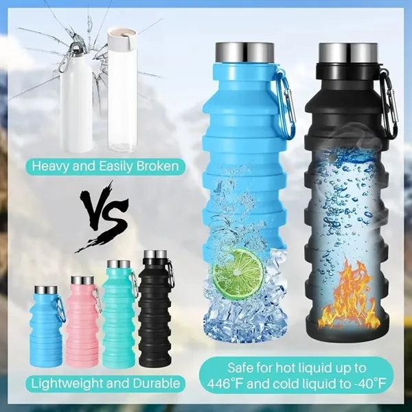 Foldable Silicone Portable Water Bottle