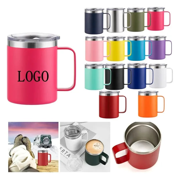 Stainless Steel Insulated Handle Thermos Mug