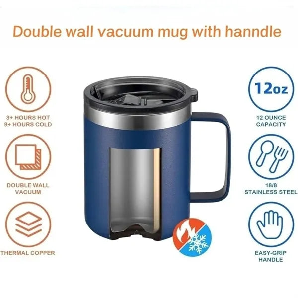 Stainless Steel Insulated Handle Thermos Mug