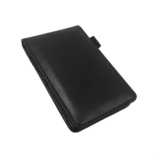 Golf Scorecard Holder PU Yardage Book Notebook with Pen