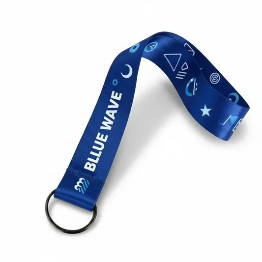 3/4" Full Color Polyester Keychain Lanyard With Split Ring