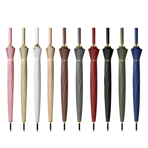 Large Umbrella 24 Rib Straight Bar Automatic Open