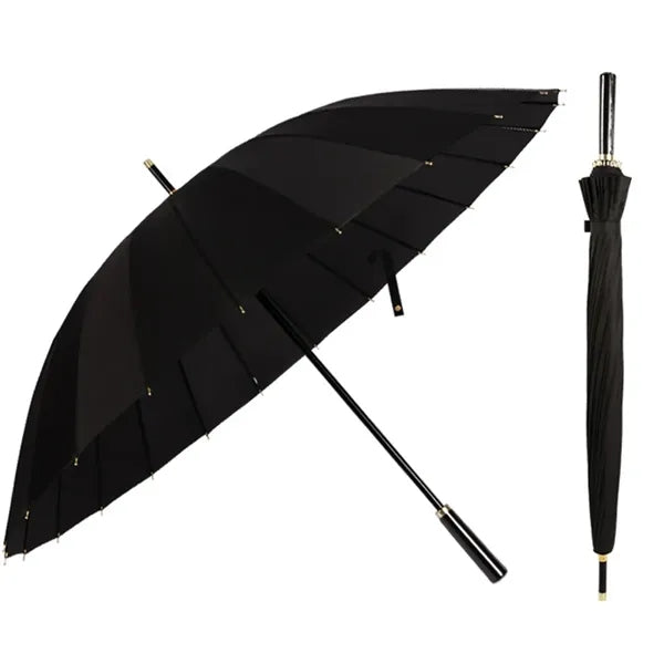 Large Umbrella 24 Rib Straight Bar Automatic Open
