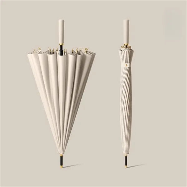 Large Umbrella 24 Rib Straight Bar Automatic Open