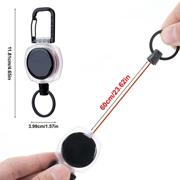 Retractable Claw Badge Reel & Key Holder
