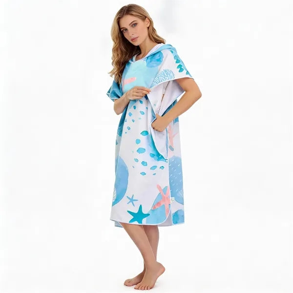 Adult Full Color Hooded Towel