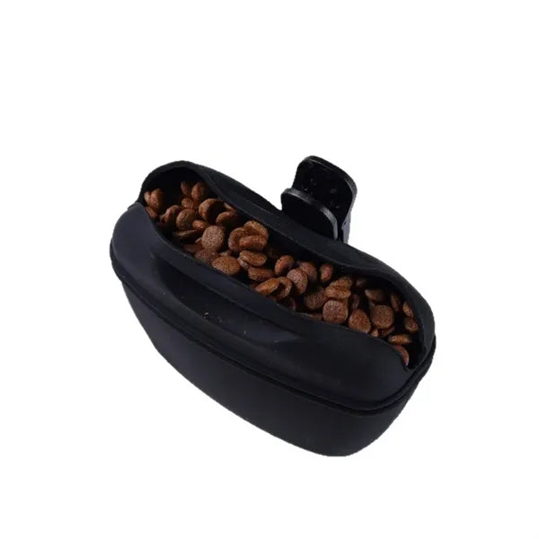 Pet Silicone Treat Bag Fanny Pack with Waist Belt and Clip