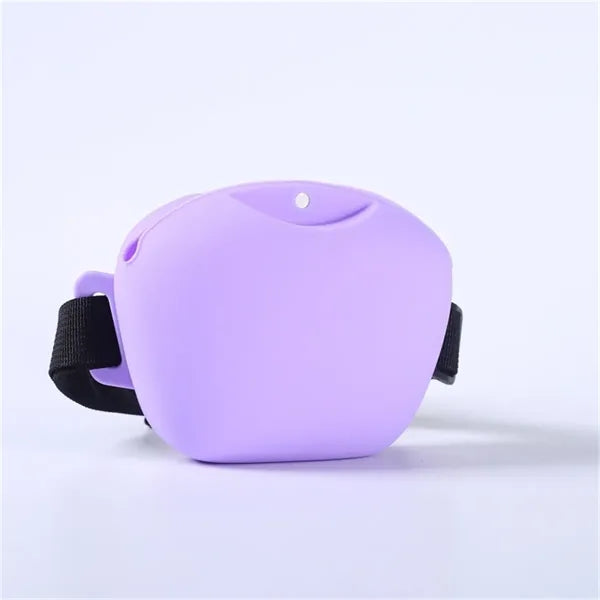 Pet Silicone Treat Bag Fanny Pack with Waist Belt and Clip