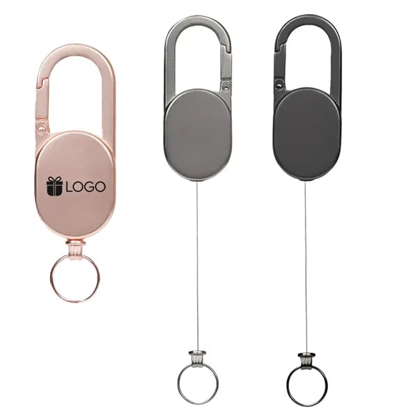 Retractable Keychain with Carabiner Heavy Duty Badge Reel