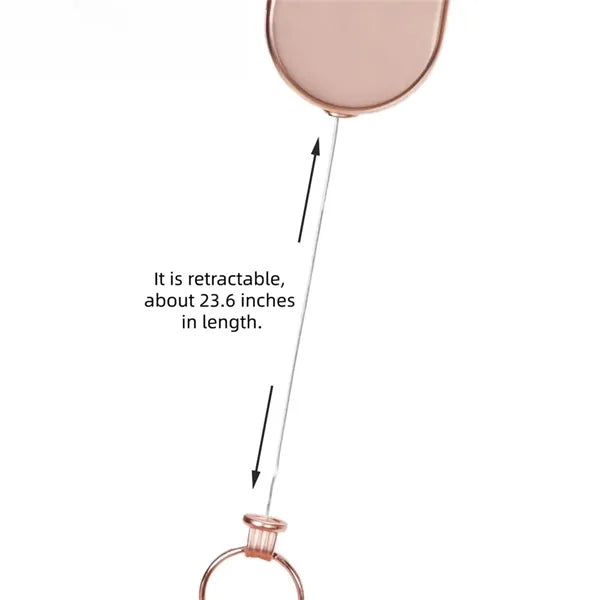 Retractable Keychain with Carabiner Heavy Duty Badge Reel