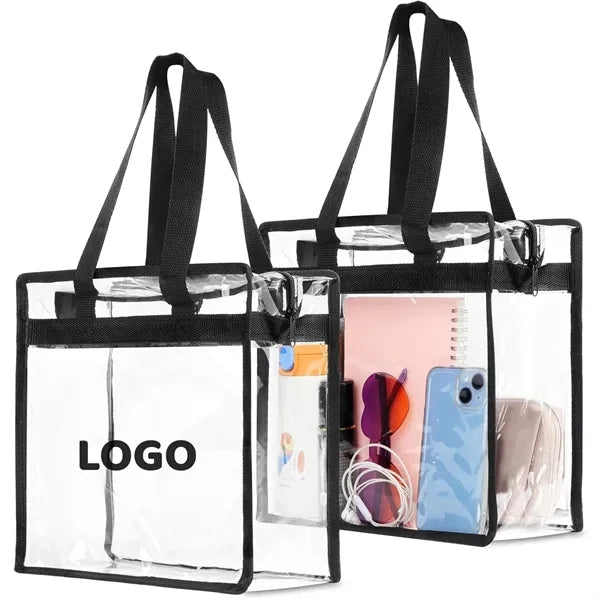 Clear PVC Zipper Tote Bag