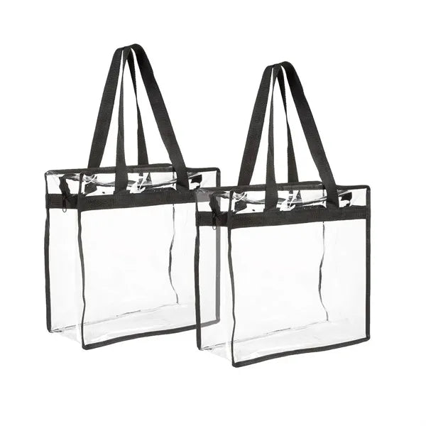 Clear PVC Zipper Tote Bag