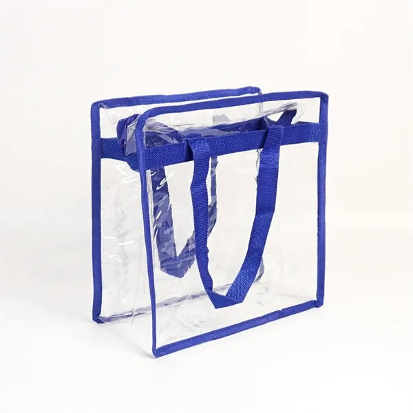 Clear PVC Zipper Tote Bag