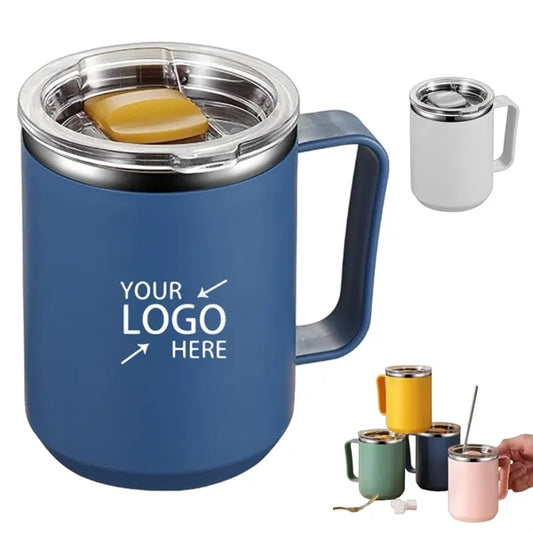 Stainless Steel Coffee Mug With Lid 15 OZ