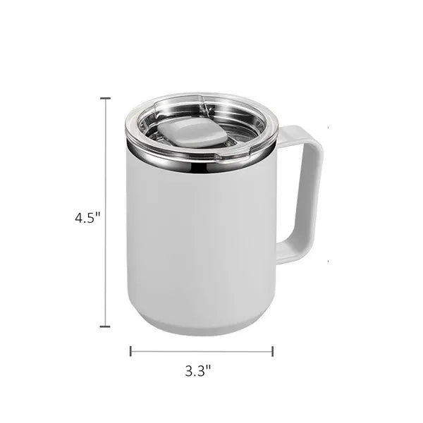 Stainless Steel Coffee Mug With Lid 15 OZ