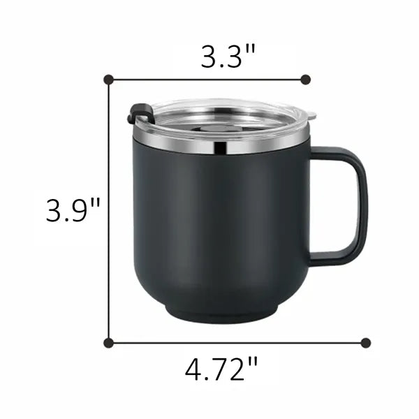Stainless Steel Coffee Mug With Lid 14 OZ