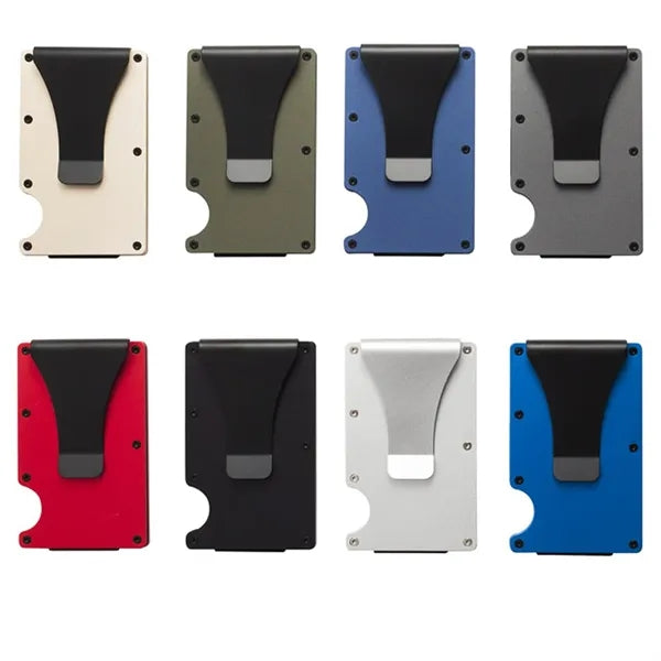 Ultra Slim RFID Blocking Metal Card Holder Wallet