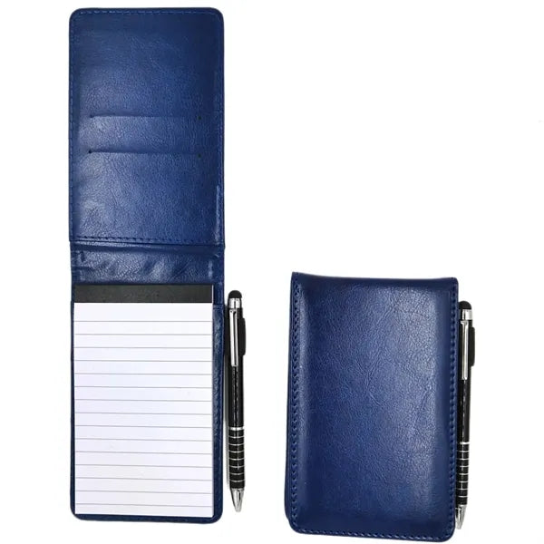 PU Leather Pocket A7 Notebook with Pen