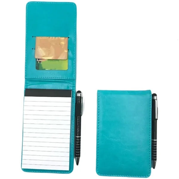 PU Leather Pocket A7 Notebook with Pen