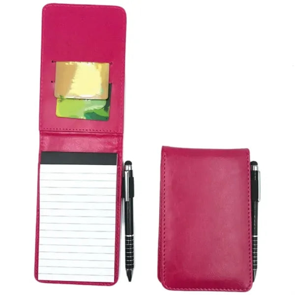 PU Leather Pocket A7 Notebook with Pen