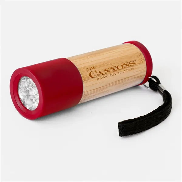 Sleek Bamboo 9 LED Flashlight