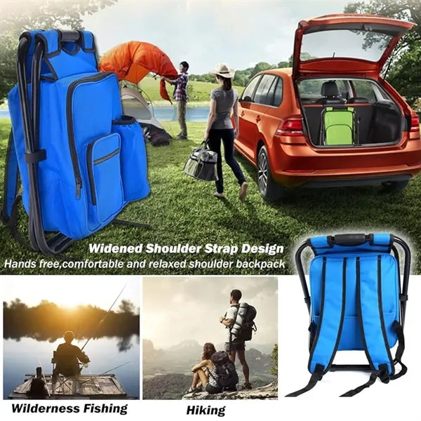 Foldable Fishing Stool with Ice Bag