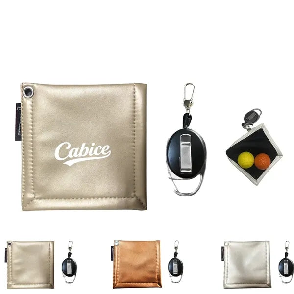 PU Leather Golf Club Wipes