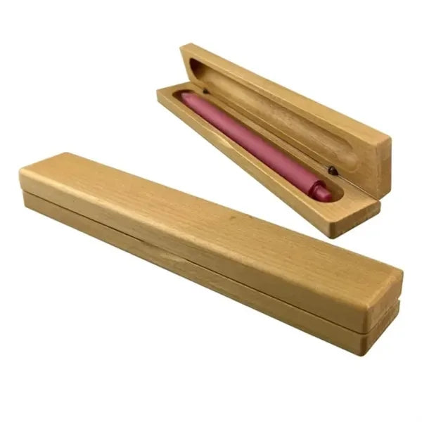 Beech wood Single Pen Flip Box