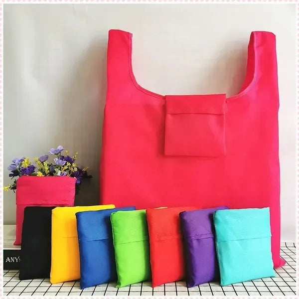 Eco-Friendly Portable Polyester Foldable Grocery Tote Shoppi