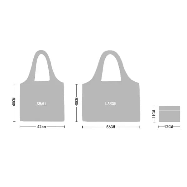 Eco-Friendly Portable Polyester Foldable Grocery Tote Shoppi