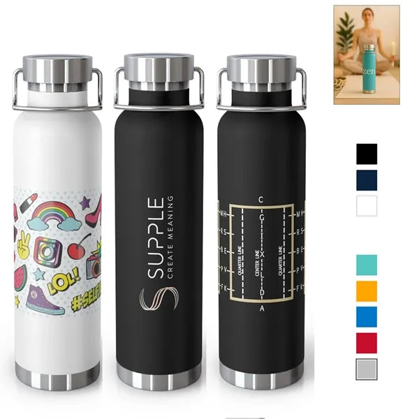 Thor Copper Vacuum Insulated 22oz Water Bottle