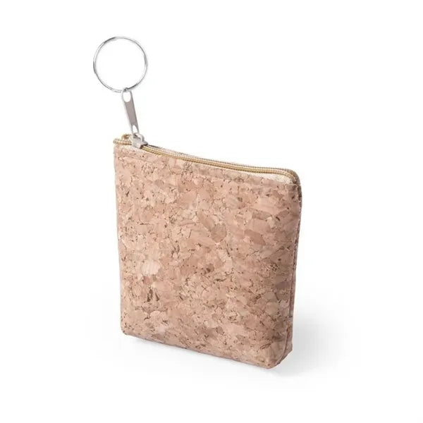 Eco-Friendly Cork Coin Purse with Hanging Ring