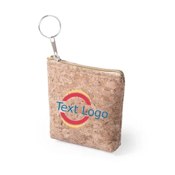 Eco-Friendly Cork Coin Purse with Hanging Ring