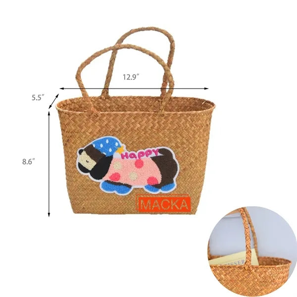 New Large Capacity Handwoven Tote Bag