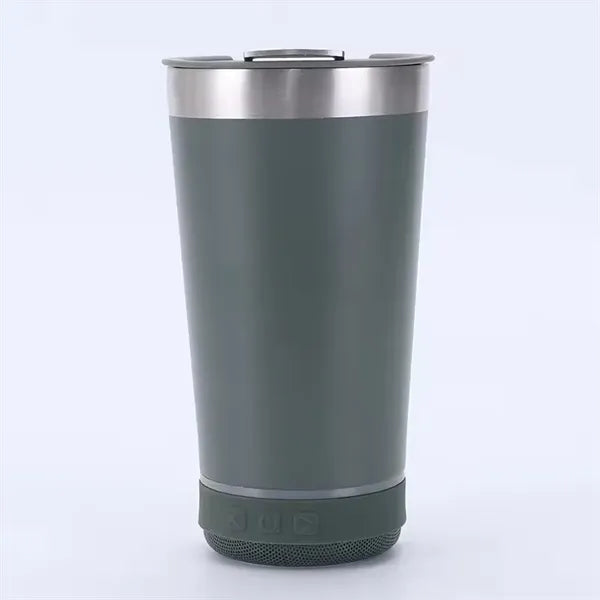 16oz Stainless Steel Tumbler with Music Speaker