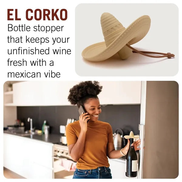 Silicone Sombrero Wine Stopper