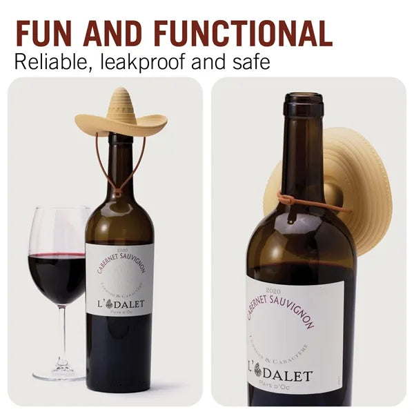 Silicone Sombrero Wine Stopper