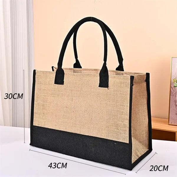 Black and White Canvas Tote Bag