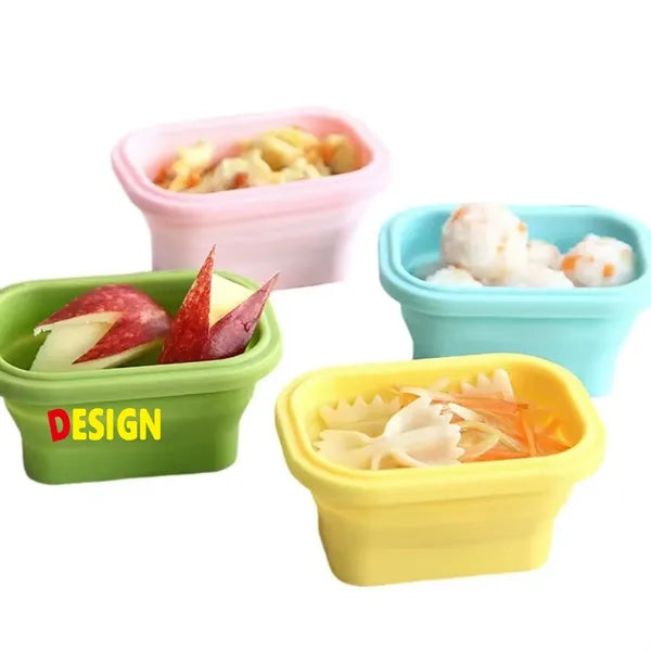 4-Piece Plastic Baby Food Storage Container Set