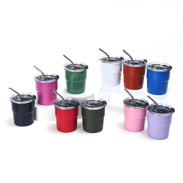 304 Stainless Steel Insulated Cup With Straw