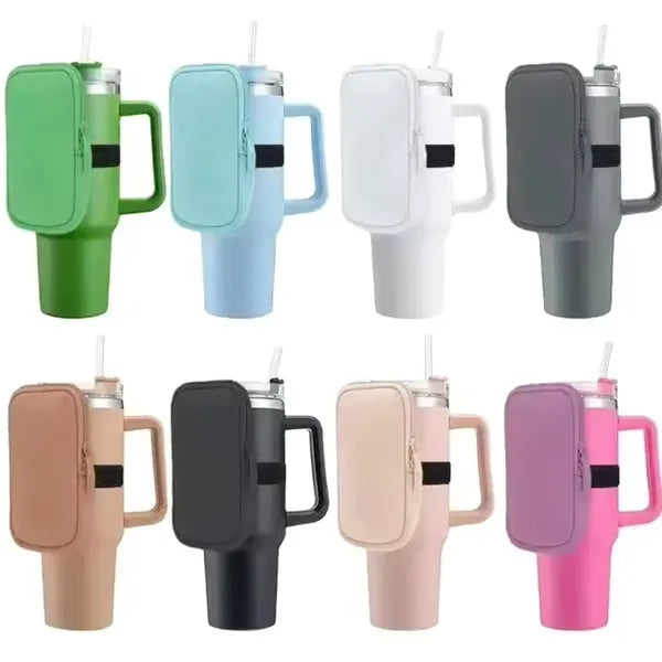 Water Bottle Zipper Pouch for 40 Oz. Tumbler