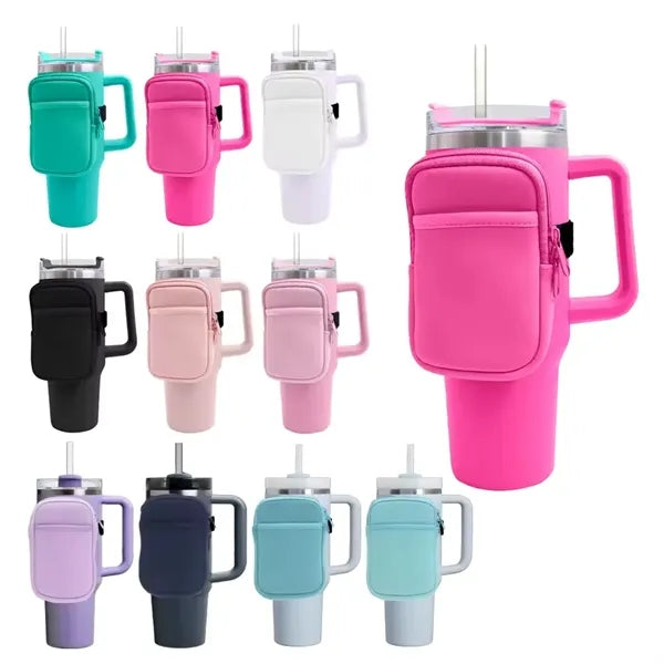Water Bottle Zipper Pouch for 40 Oz. Tumbler
