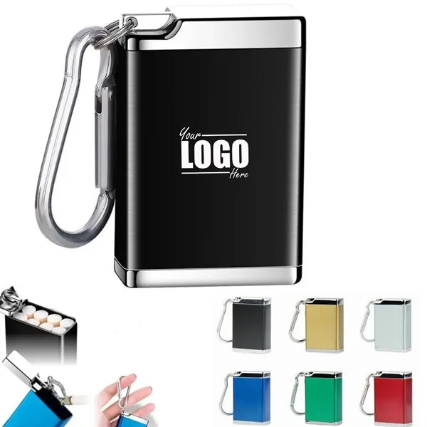 Metal Portable Ashtray with Keychain
